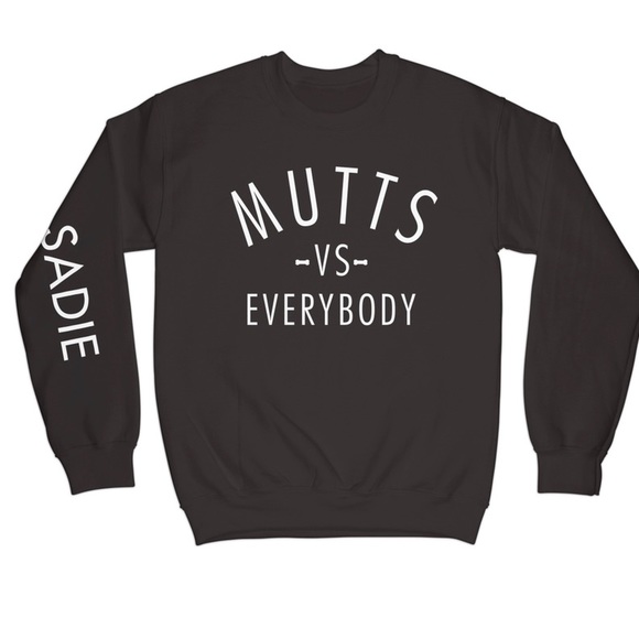 Mutts vs Everybody Sweater Mixed Breed Dog Mom - Picture 1 of 2